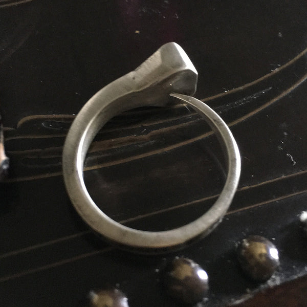 The Sterling Silver Coffin Nail Ring worn by Reeve Carney (Spider-Man/Penny Dreadful's Dorian Gray/Youth is Wasted as Riff Raff in Fox TV's Rocky Horror Picture Show. Fables Jewelry, Fablesintheair by Marti Heil. Handmade in the USA.