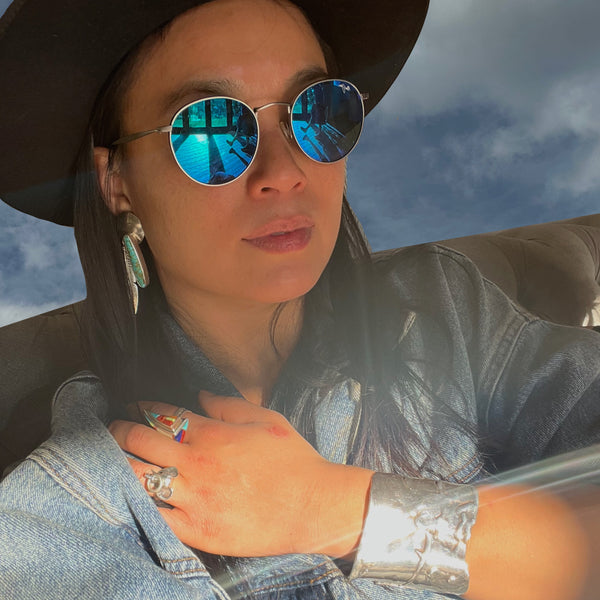 Iconic , Organic, Award-Winning Sterling Silver Scissorhands Cuff. Approximately 2-3/4" high but 7 inches from extended pieces---approximately 6" end to end before extender begins .Hand made in the USA. Hand-signed. Shown here on Actress/Singer TV Carpio.