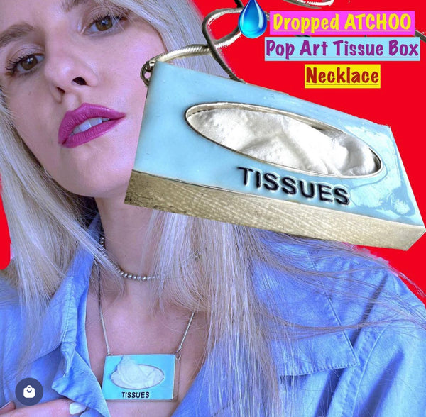 POP ART Tissue Box Necklace