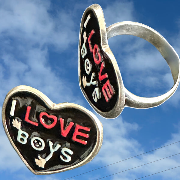 I Love Boys Gumball Ring