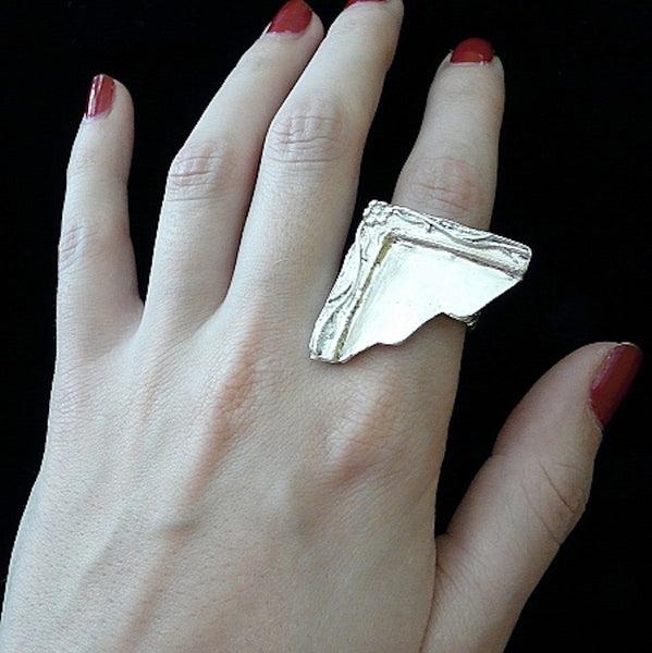 Mirror, Mirror on My Hand Cocktail Ring