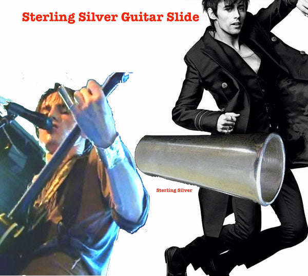 I designed this slide specifically for my son, Reeve Carney. Since Sterling Silver is softer than brass, the usual metal used for guitar slides, it alters the tone uniquely and Reeve responded to that and it quickly became his favorite and only slide. Fablesintheair. Fables by Marti Heil. The most whimsical jewelry on the planet. 