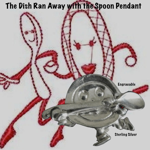 The Dish Ran Away With The Spoon Pendant