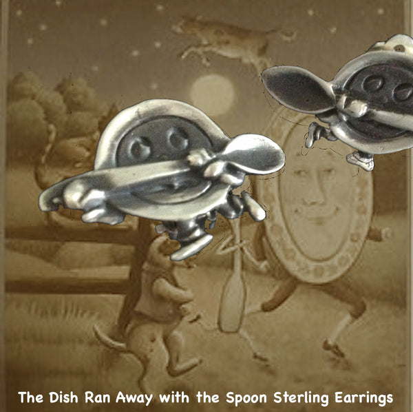 The Dish Ran Away With The Spoon Brooch