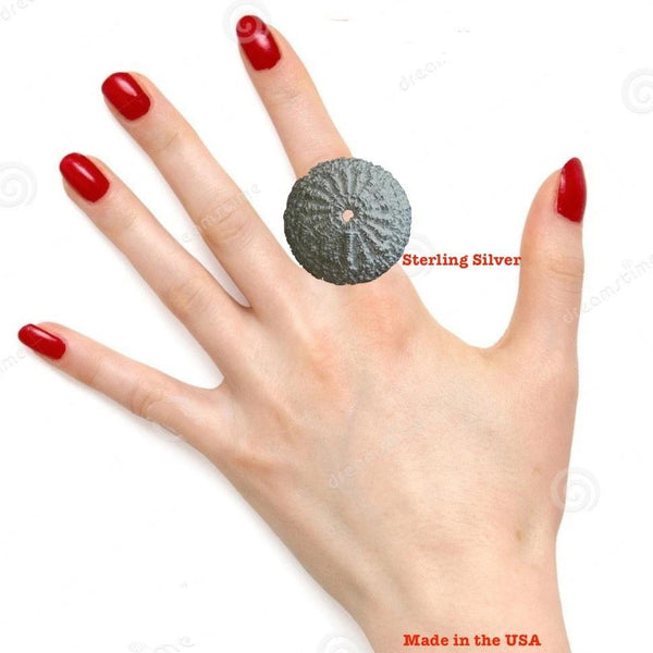 Braided Dome Cocktail Ring (Sea Urchin)