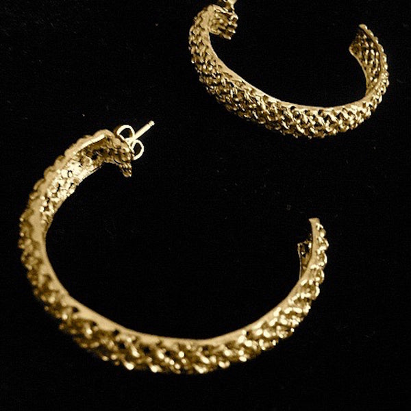 Mesh Hoop Earrings