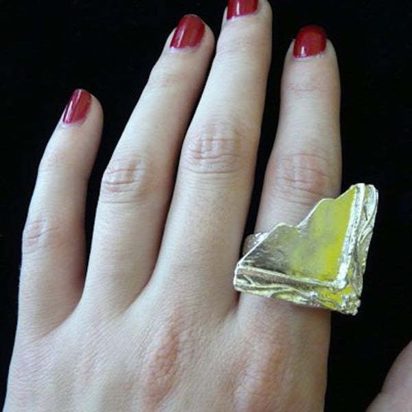 Mirror, Mirror on My Hand Cocktail Ring