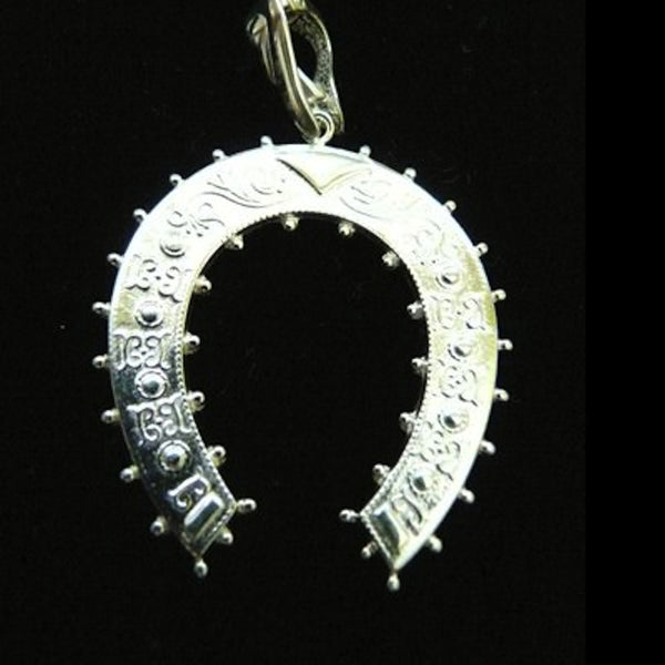 Victorian Sterling Silver Horse Shoe Charm